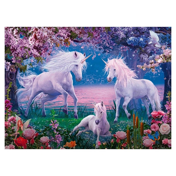 Ravensburger puslespil 100 stk Enhjørninger