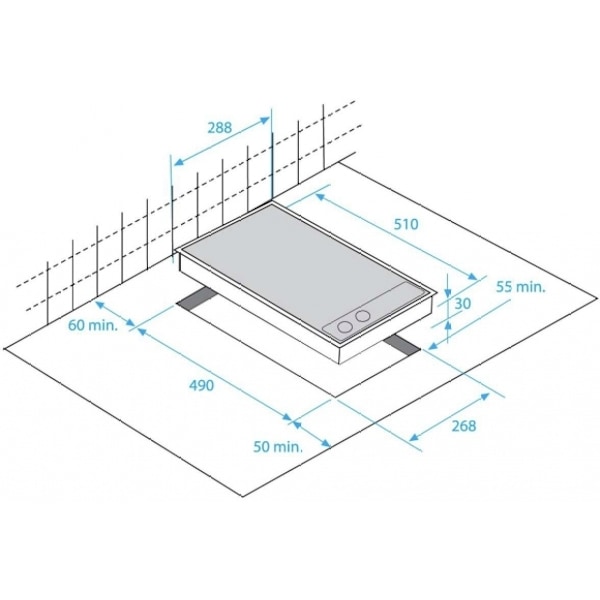 Built-In Gas Hob, HDCG32220FX, Beko