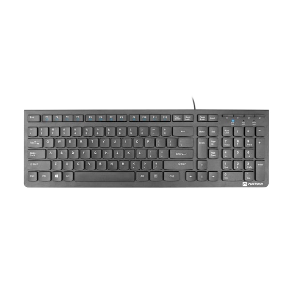 Natec, Standard, Keyboard, Discus 2 Slim Sort