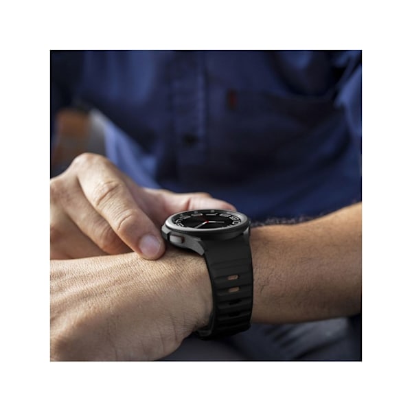 Tech-Protect klockarmband Silicone Line Samsung Galaxy Watch4/5/5 Pro/6/7/FE, svart