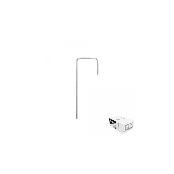 Galvaniseret metalstift i form af "J" bredde 3cm / højde 15cm / BOX