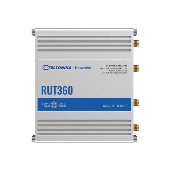 Teltonika, Industrial Cellular Router, RUT360 LTE CAT6