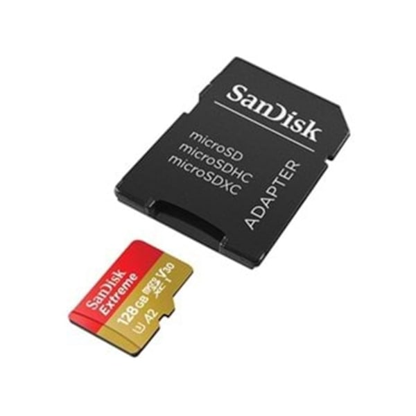 Sandisk muistikortti microSDXC 128GB Extreme + sovitin
