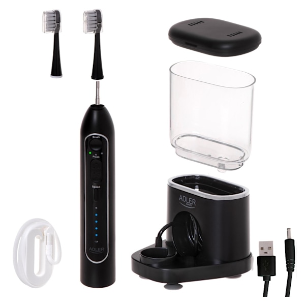 Adler, 2-in-1 Water Flossing Sonic Brush, AD 2180b