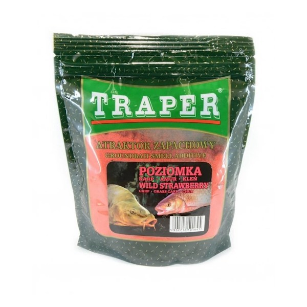 Maasyöttilisäaine TRAPER Atraktor Wild Strawberry 250g