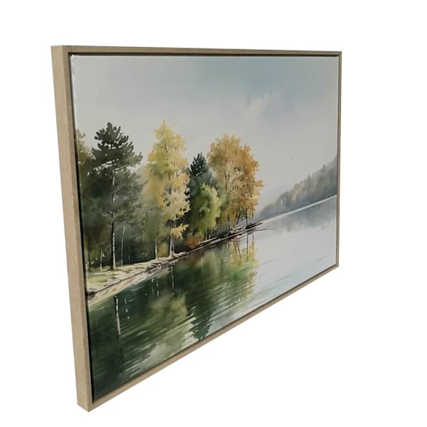 Seinätaide WALLY 45x60cm, metsä järven rannalla