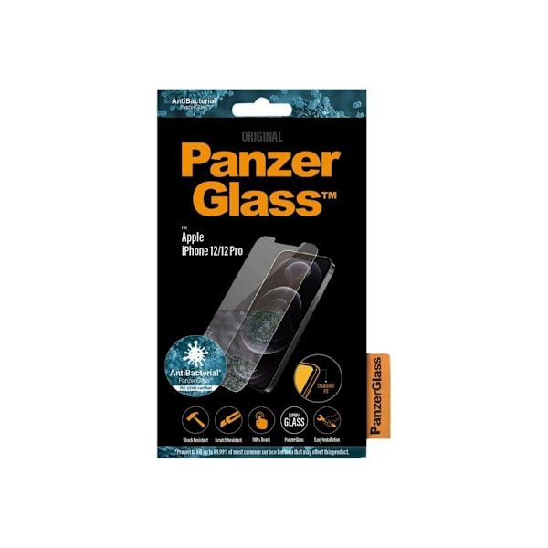 PanzerGlass, Apple, iPhone 12/12 Prolle, Lasi, Läpinäkyvä, Kirkas näytönsuoja