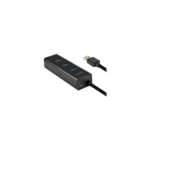 AXAGON, fireports USB 3.0-hub med hurtiglading og strømstøtte, HUE-S2B
