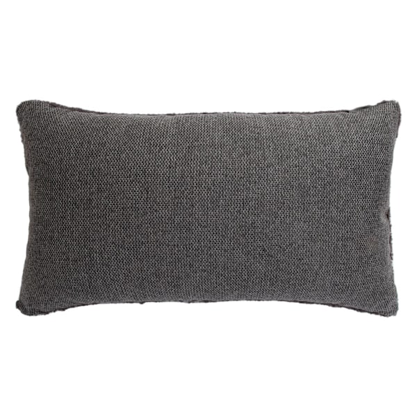 Set med 2 produkter. Kudde LAMMVÄSKA 30x50cm, mörkgrå