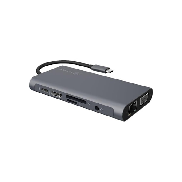 Icy Box IB-DK4040-CPD USB Type-C™ dockningsstation med två videogränssnitt