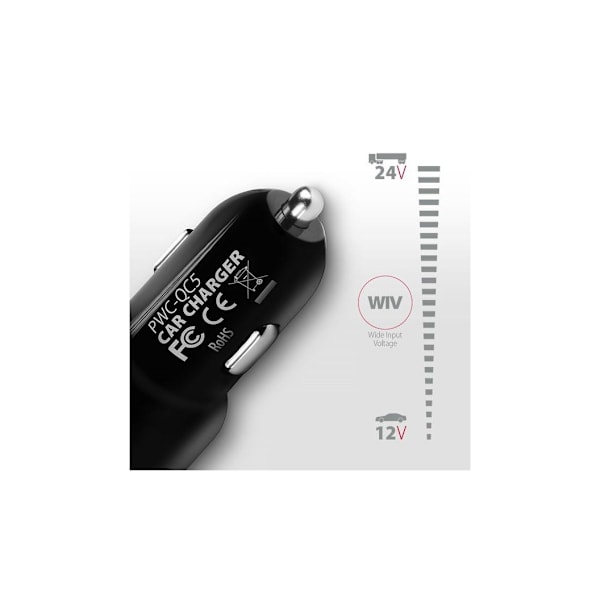 AXAGON, kaksoisautolaturi, 31,5 W, PWC-QC5
