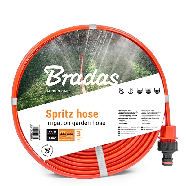 Set med 3 produkter. Vanningssett ,,SPRITZ SLANGE" 1/2" - 7,5m