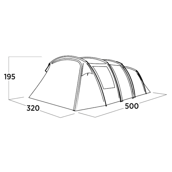 Easy Camp, Tunnel, Familjetält, Hamra 5