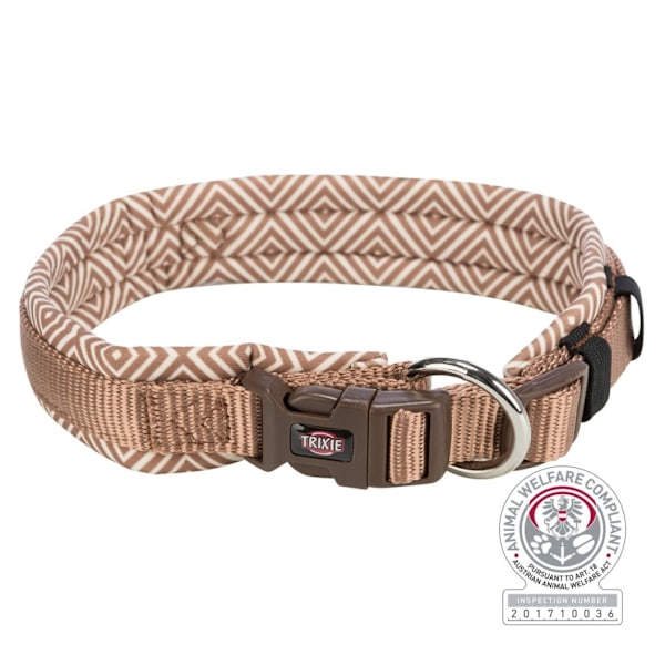 Premium krave, ekstra bred neopren polstring, M–L: 42–48 cm/20 mm, boho diamant/c