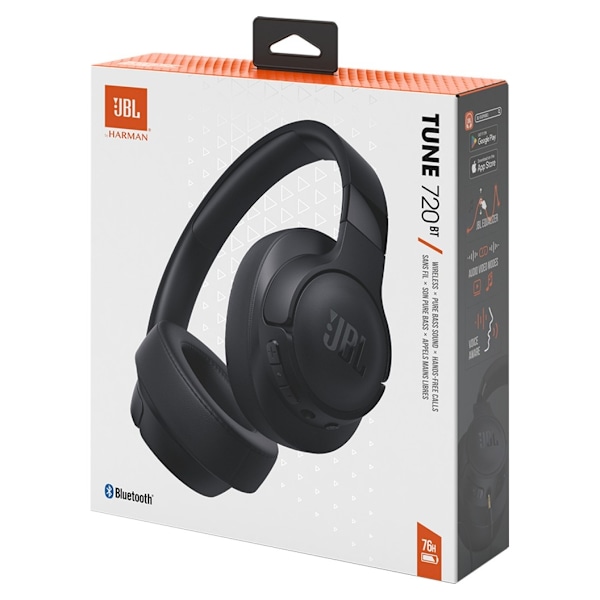 JBL langattomat kuulokkeet Tune 720BT, musta