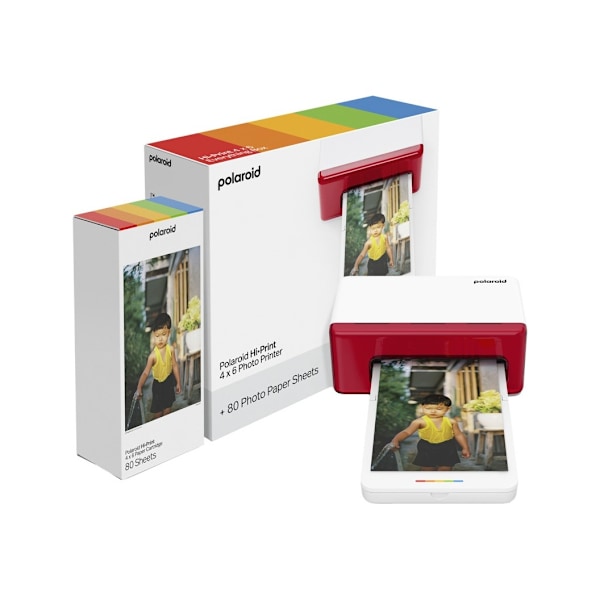 Polaroid photo printer Hi-Print 4x6 E-box, white