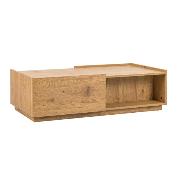 Sofabord SACHA 120x60xH35cm, melamin med egetræsbark