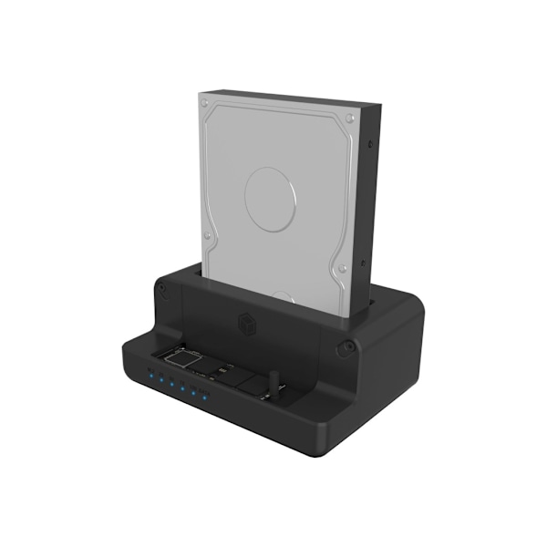 Raidsonic, Icy Box, IB-2914MSCL-C31 Telakointi- ja kloonausasema M.2 NVMe SSD:lle ja 2.5"/3.5" SATA SSD/HDD:lle