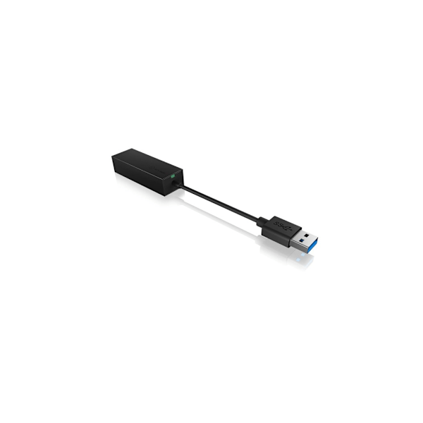 Raidsonic, USB-A till RJ45, USB 3.0 (A-Typ) till Gigabit Ethernet-adapter, IB-AC501a