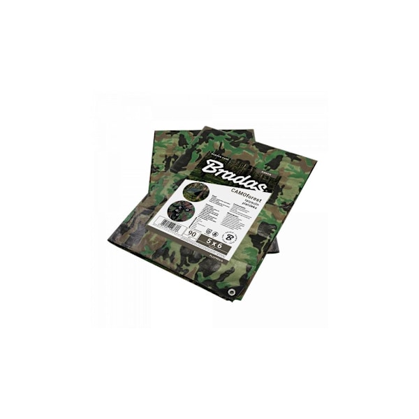 Presenning CAMOforest 8 x 10m 90g/m² Grön