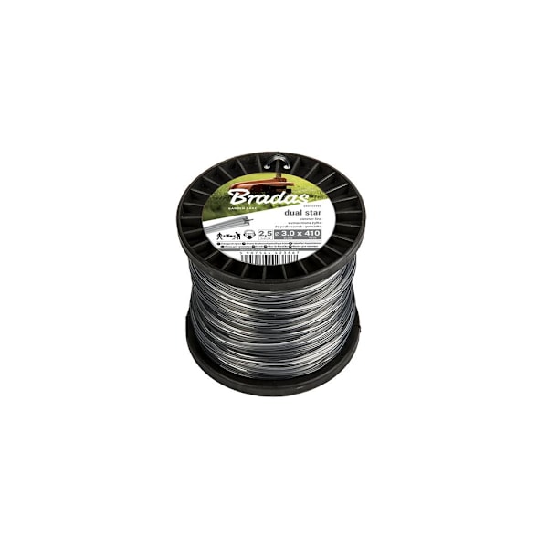 Trimmerin siima RIPPER DUAL, tähti 3,0mm x 100m Grey