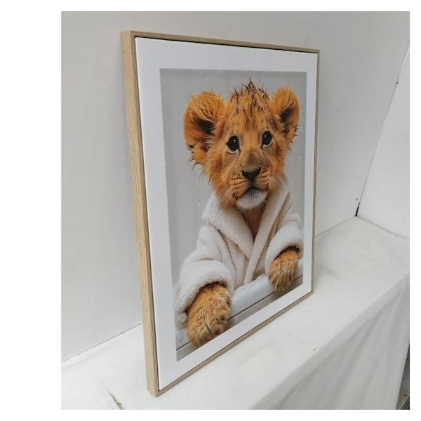 Väggkonst WALLY 40x50cm, babylejon