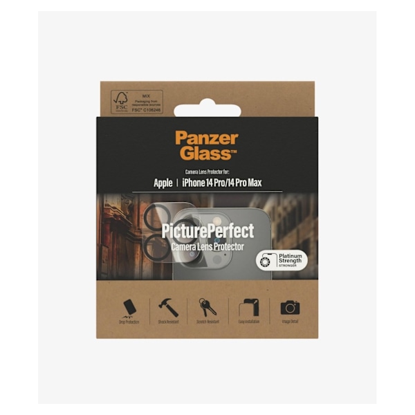 PanzerGlass, Kameraskydd, Apple, iPhone 14 Pro/14 Pro Max, Svart