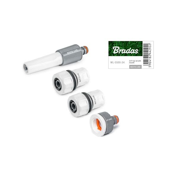 WHITE LINE 4 kpl setti 3/4" letkulle White