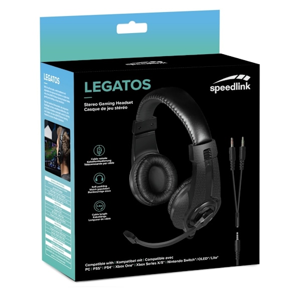 Speedlink-hodesett Legatos PC/PS5/PS4/Xbox Series X/S/Switch/OLED/Lite (SL-860014-BK)