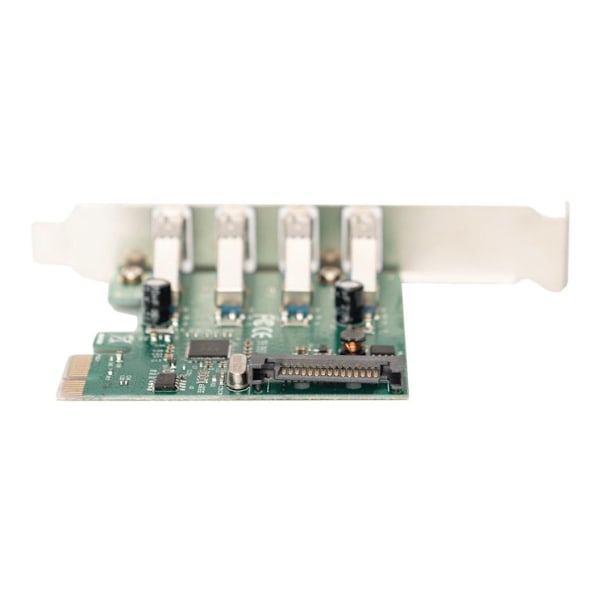 Digitus, USB 3.0, 4 porter, PCI Express tilleggskort 4 porter A/F ekstern, VL805 brikkesett, DS-30221-1