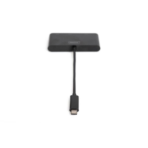 Digitus, USB-C grafikkadapter, USB-C 3-i-1 trippelskjermadapter (HDMI, DP, VGA)