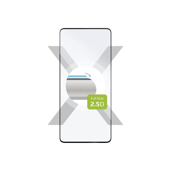 Fast, heltäckande, Xiaomi, Redmi Note 13, härdat glas, svart, skärmskydd