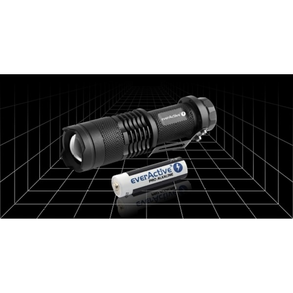 Taskulamppu FL-180 3W musta, Everactive