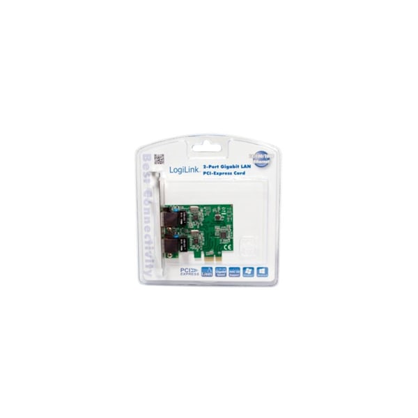 Logilink, Lan-kortti, 2 x Gigabit Lan (RJ 45)
