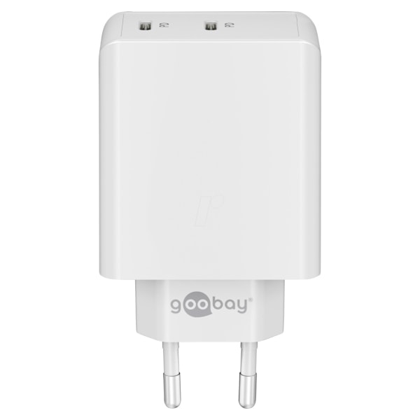 Goobay, Dual USB-C PD snabbladdare (36 W), 61758