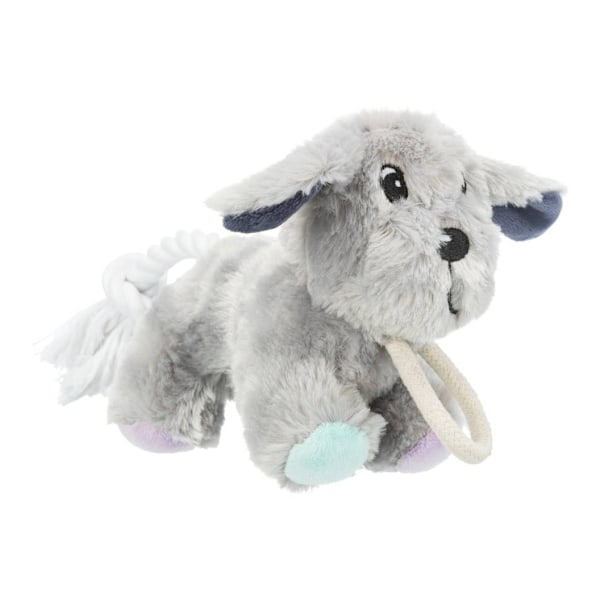 Lelu koirille Junior koira köydellä, pehmo, 24 cm