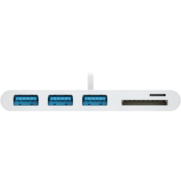 Goobay, USB-C multiportadapter til 3x USB-A, kortleser, 40759