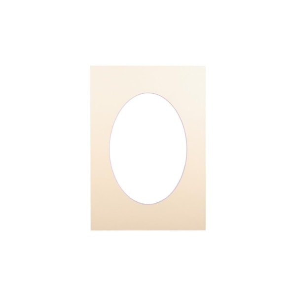 Passepartout 15x21, bisquit oval
