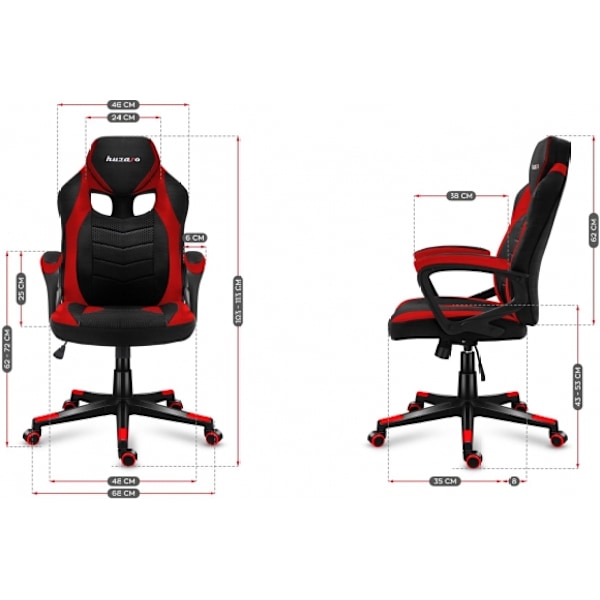 PC Furniture Force 2.5 Red Mesh, Huzaro
