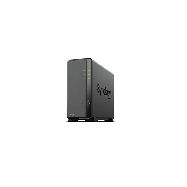 Nas storage tower 1bay/ingen hdd ds124, Synology Sort