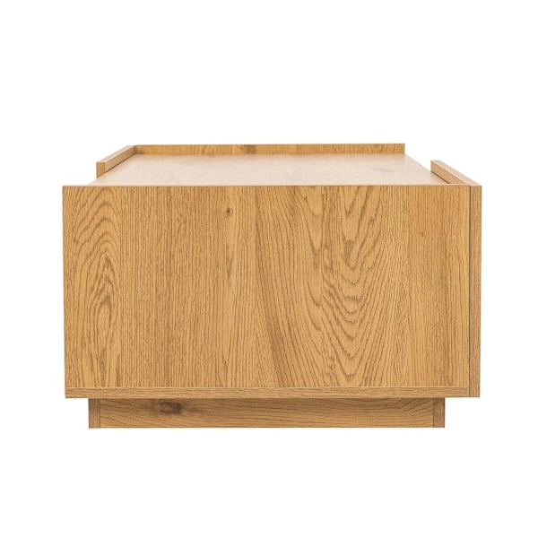 Sofabord SACHA 120x60xH35cm, melamin med egetræsbark