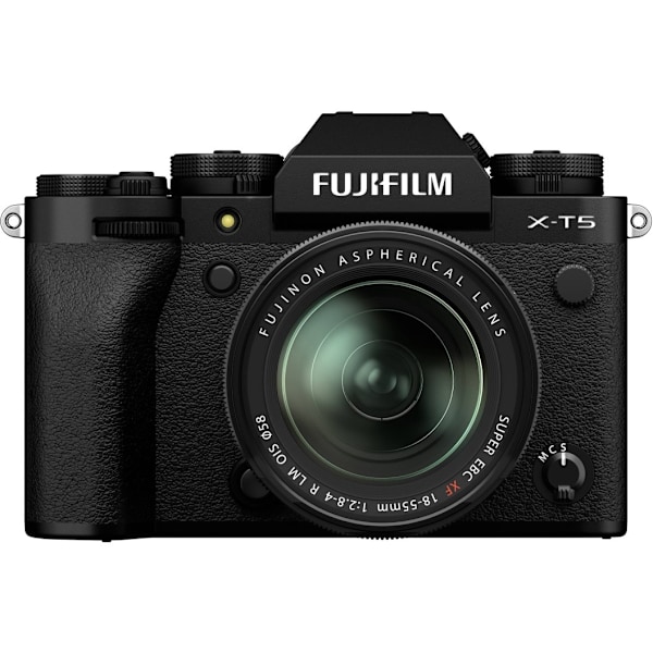 Fujifilm X-T5 + 18-55mm, sort Sort
