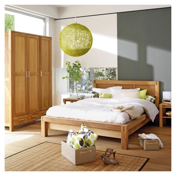 Natbord CHICAGO NEW, 50x40xH45cm, med hylde, træ: egefiner, farve: naturlig