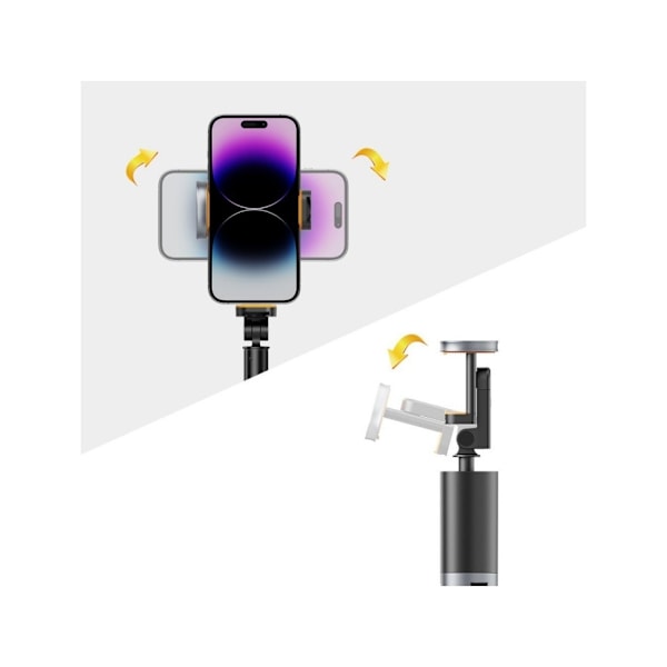 Tech-Protect Selfie Stick Stativ L08S, svart