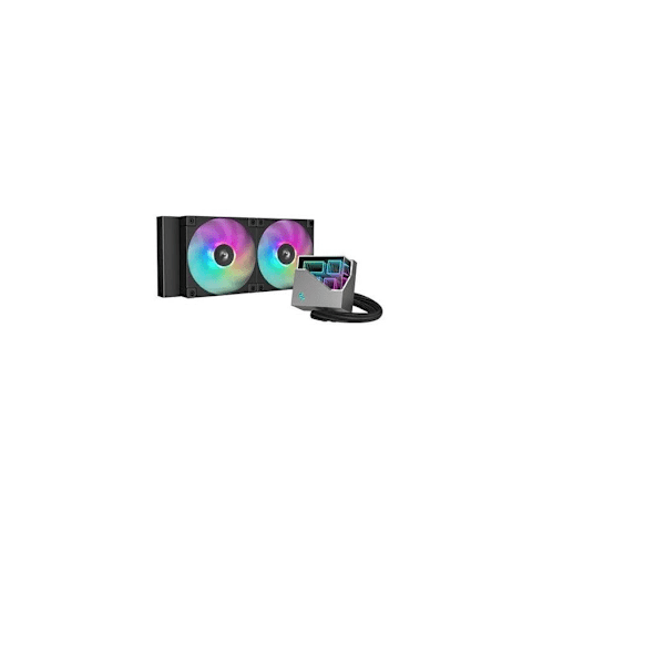 Deepcool, flytande CPU-kylare, LT240 ARGB Svart