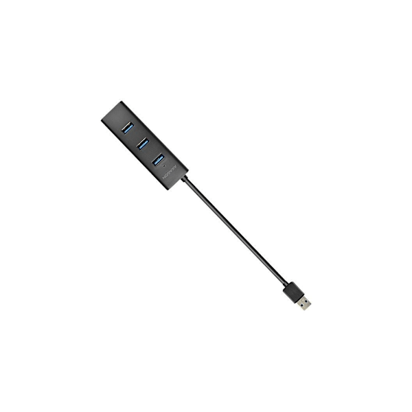 AXAGON, fireports USB 3.0-hub med hurtiglading og strømstøtte, HUE-S2B