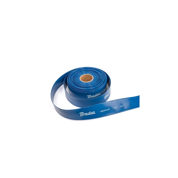 Platt slang AQUA - FLAT PE / EVA i set med slangklämma WP1 - 1 1/4"- 50m