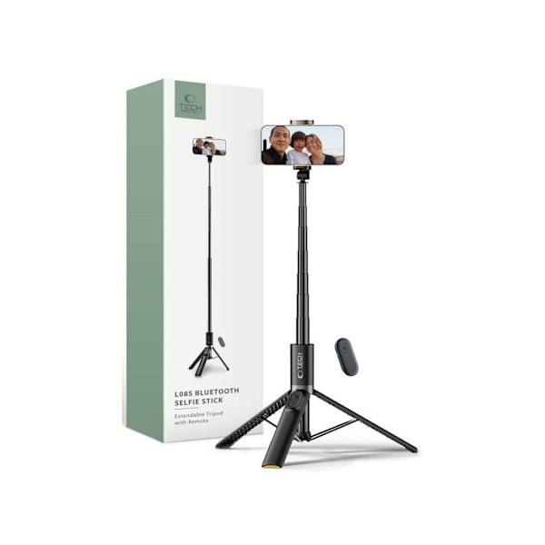 Tech-Protect Selfie Stick Stativ L08S, svart