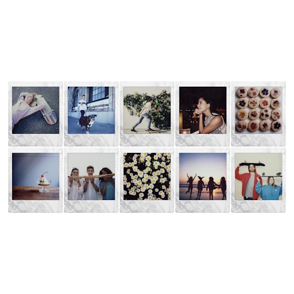 Fujifilm Instax Square 1x10 White Marble