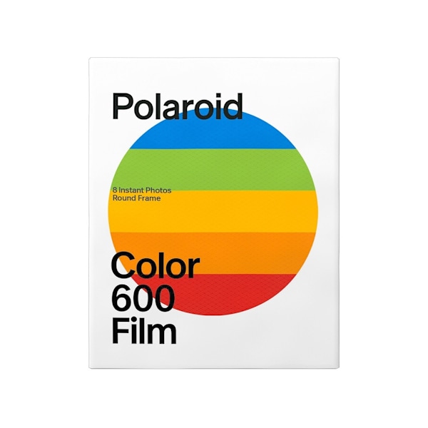 Polaroid 600 farge rund ramme